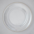 Silver Bead Charger Plate (4 Piece Set)